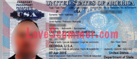 Hoe ziet een echt amerikaans paspoort eruit?