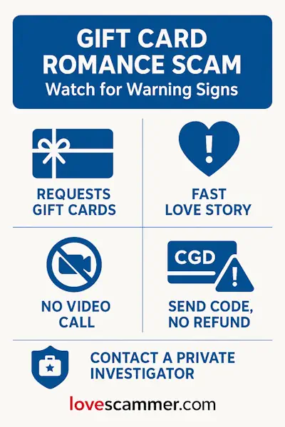 Gift Card Romance Scams - Watch for Warning Signs