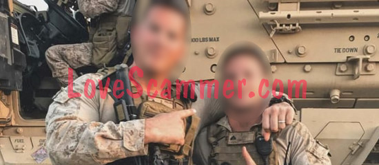 Romance scammers pose as military members.