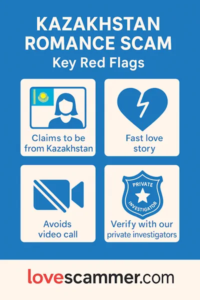 Kazakhstan Romance Scam - Key Red Flags
