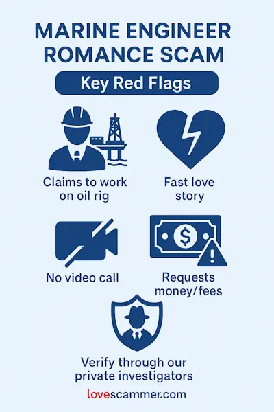 Marine Engineer Romance Scam - Key Red Flags