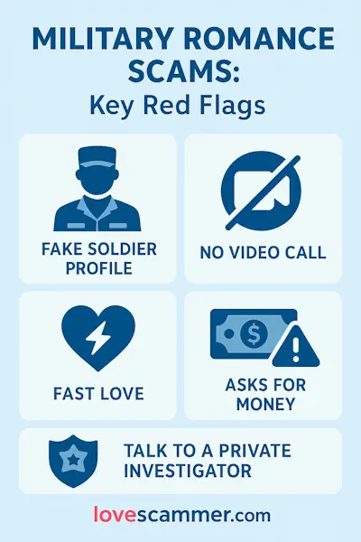 Military Romance Scams - Key Red Flags