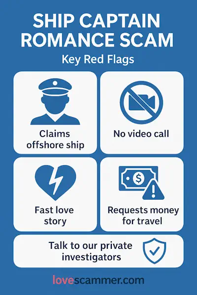 Ship Captain Romance Scam - Key Red Flags